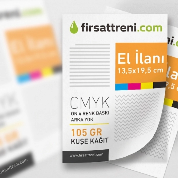 El İlanı Kuşe Tek Yön A5 (13,5x19,5cm)