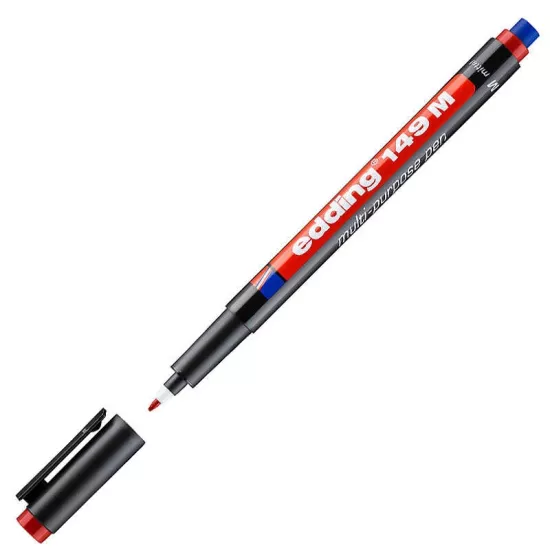 Edding 149M Permanent Asetat Kalem Kırmızı M Uç